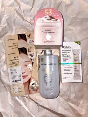 Korean Beauty Skincare Bundle with Rice